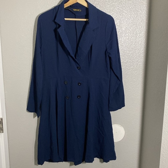 Reborn Navy Blue Causal Dress - Picture 2 of 6